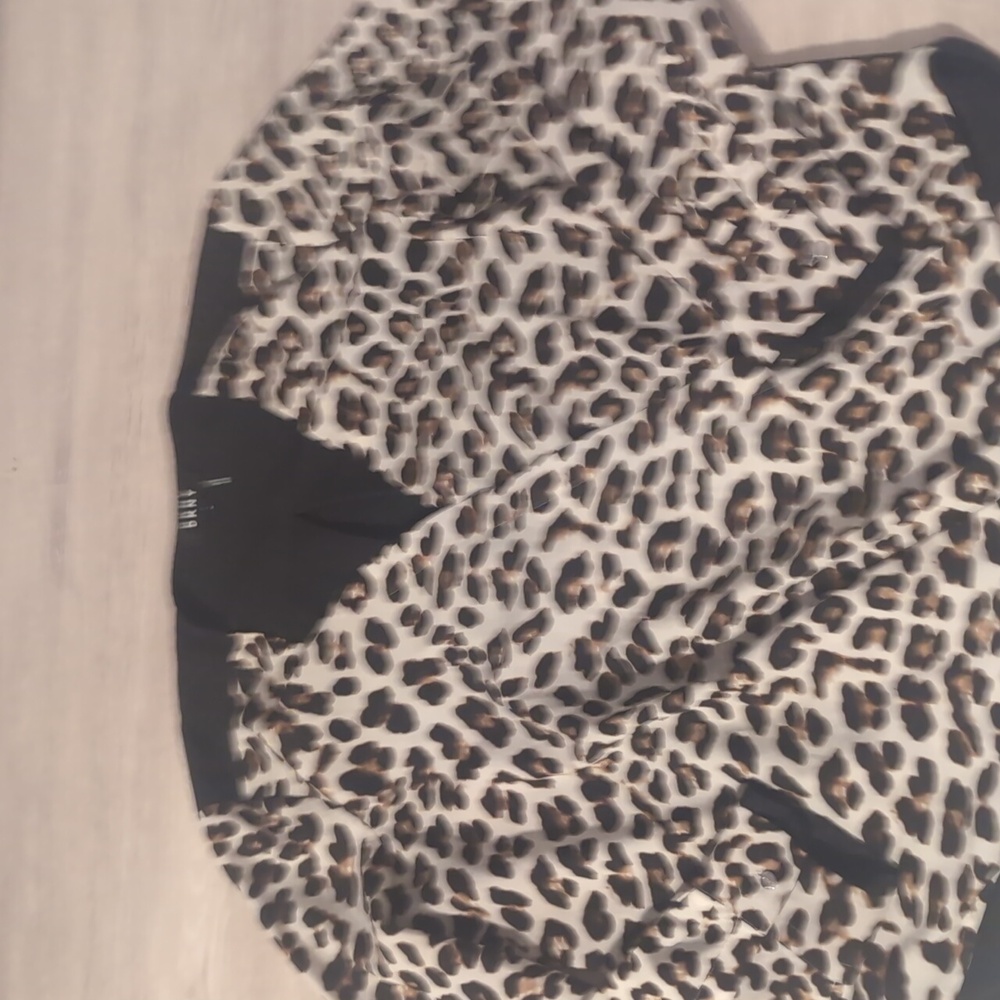DKNY Jaguar Print Blouse, Medium
